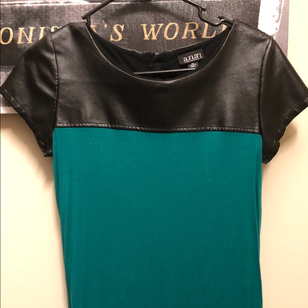 Leather Detail Top